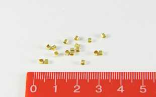 бусины металлические трубочки