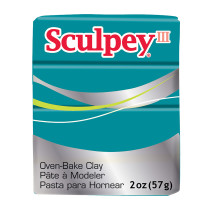 " Sculpey" III полимерная глина S302 57 г 1139 зеленовато- голубой